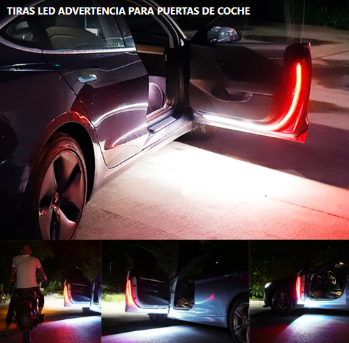 Tiras LED de Seguridad para Puertas de Coche - Máxima Visibilidad y Estilo